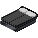 Black Double Bed