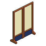 Midnight Blue Oriental Screen